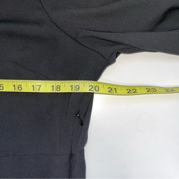 Topshop Black Collared Button Front Pleated Knee-length Shift Dress 10 Women’s - Picture 6 of 10